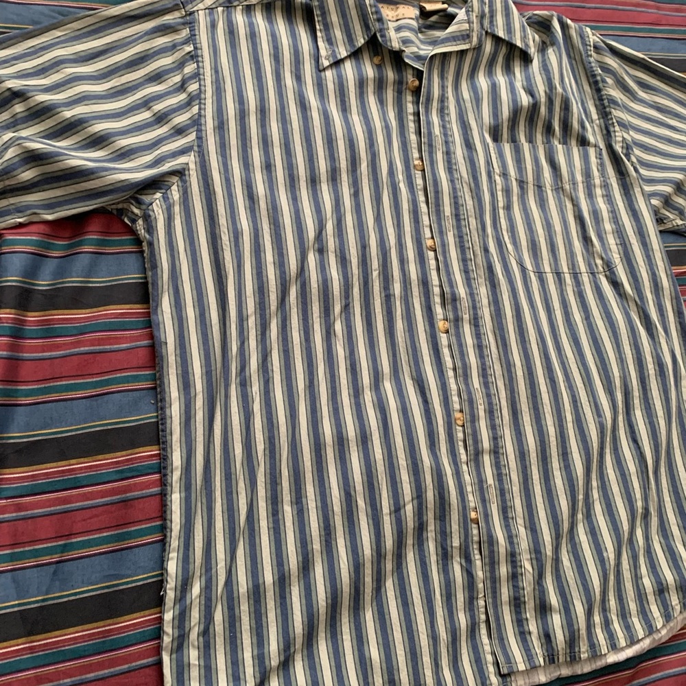 Stripped Natural Issue Button-up - Picture 6 of 9